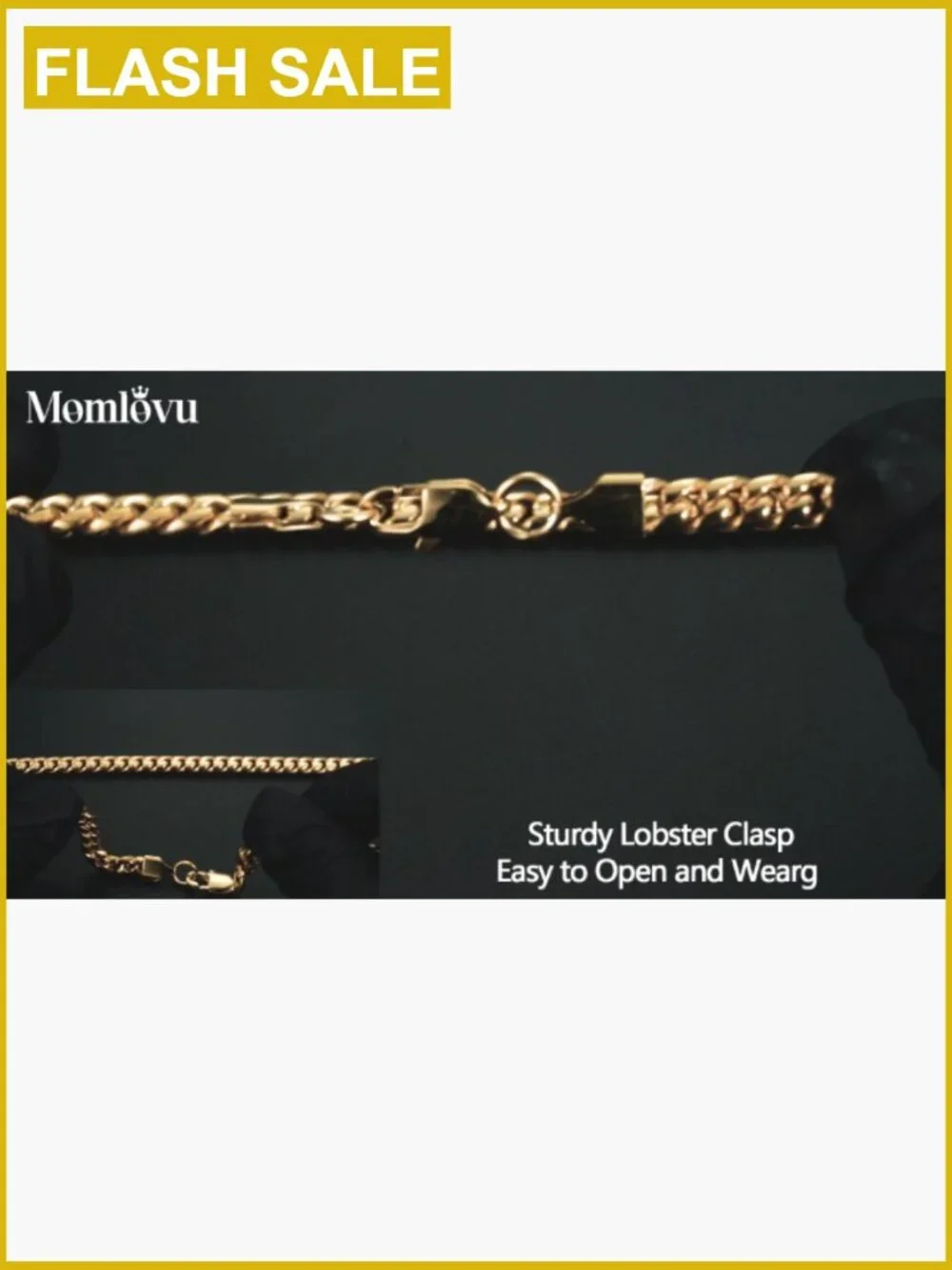 Stainless Steel Cuban Link Chain Necklace 18-26 Inch